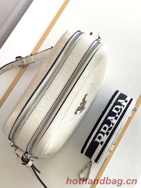 Prada Leather bag with shoulder strap 1DB820 white Prada Leather bag with shoulder strap 1DB820 white