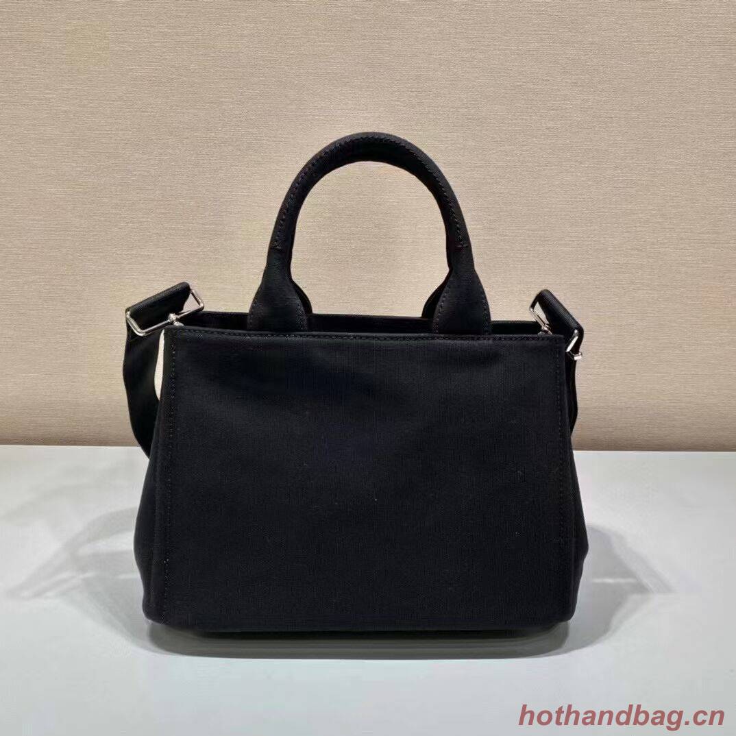 Prada cloth tote bag 1BA499 black Prada cloth tote bag 1BA499 black