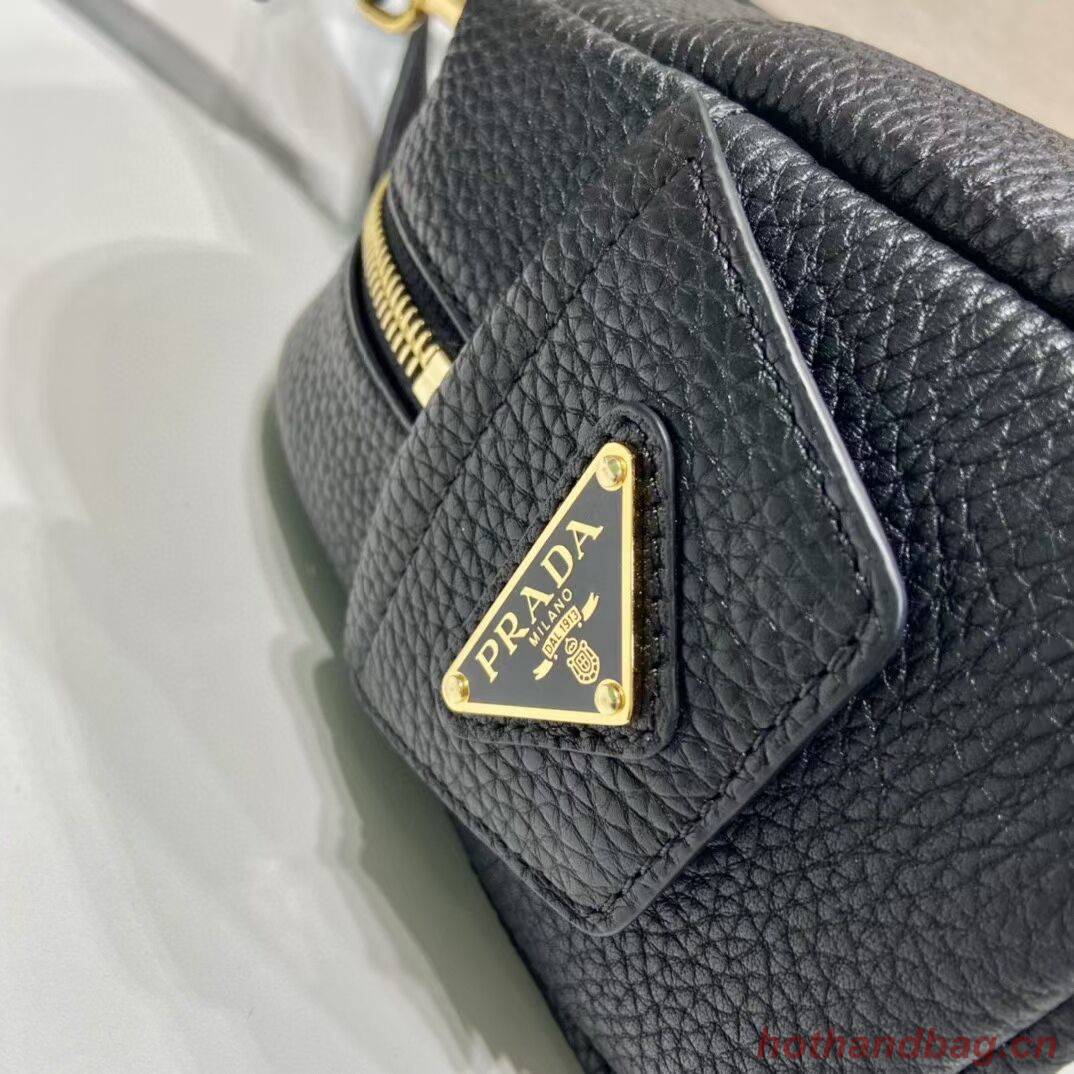 Prada leather tote bag 1DH770 black Prada leather tote bag 1DH770 black