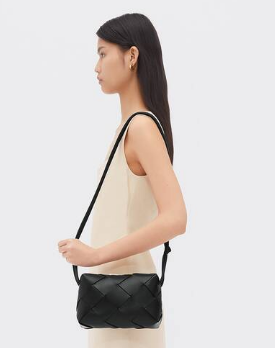 Bottega Veneta Small Cassette Camera Bag 709417 Black Bottega Veneta Small Cassette Camera Bag 709417 Black