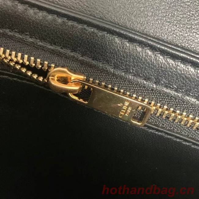 Celine TEEN BESACE TRIOMPHE IN SHINY CALFSKIN 110413 BLACK