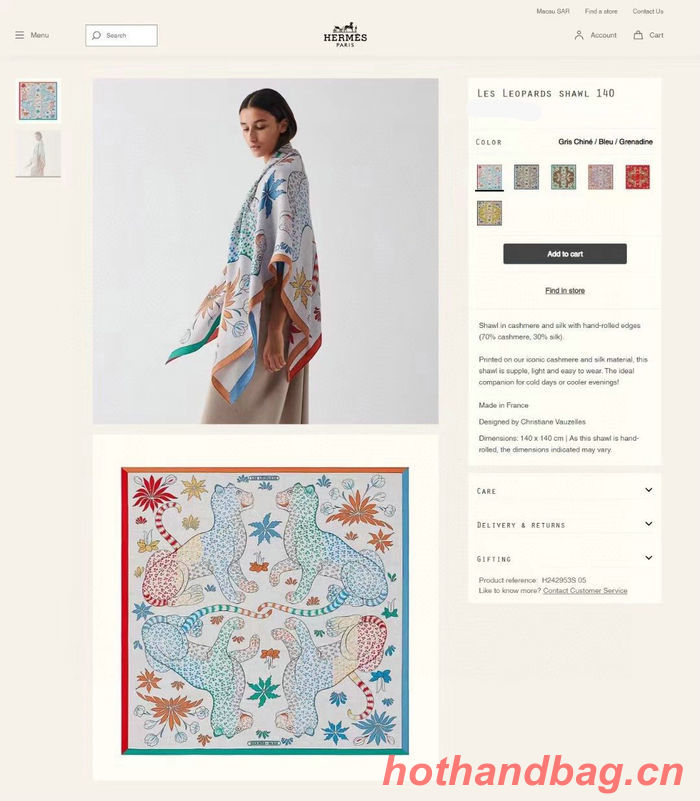 Hermes Scarf HEC00415 Hermes Scarf HEC00415