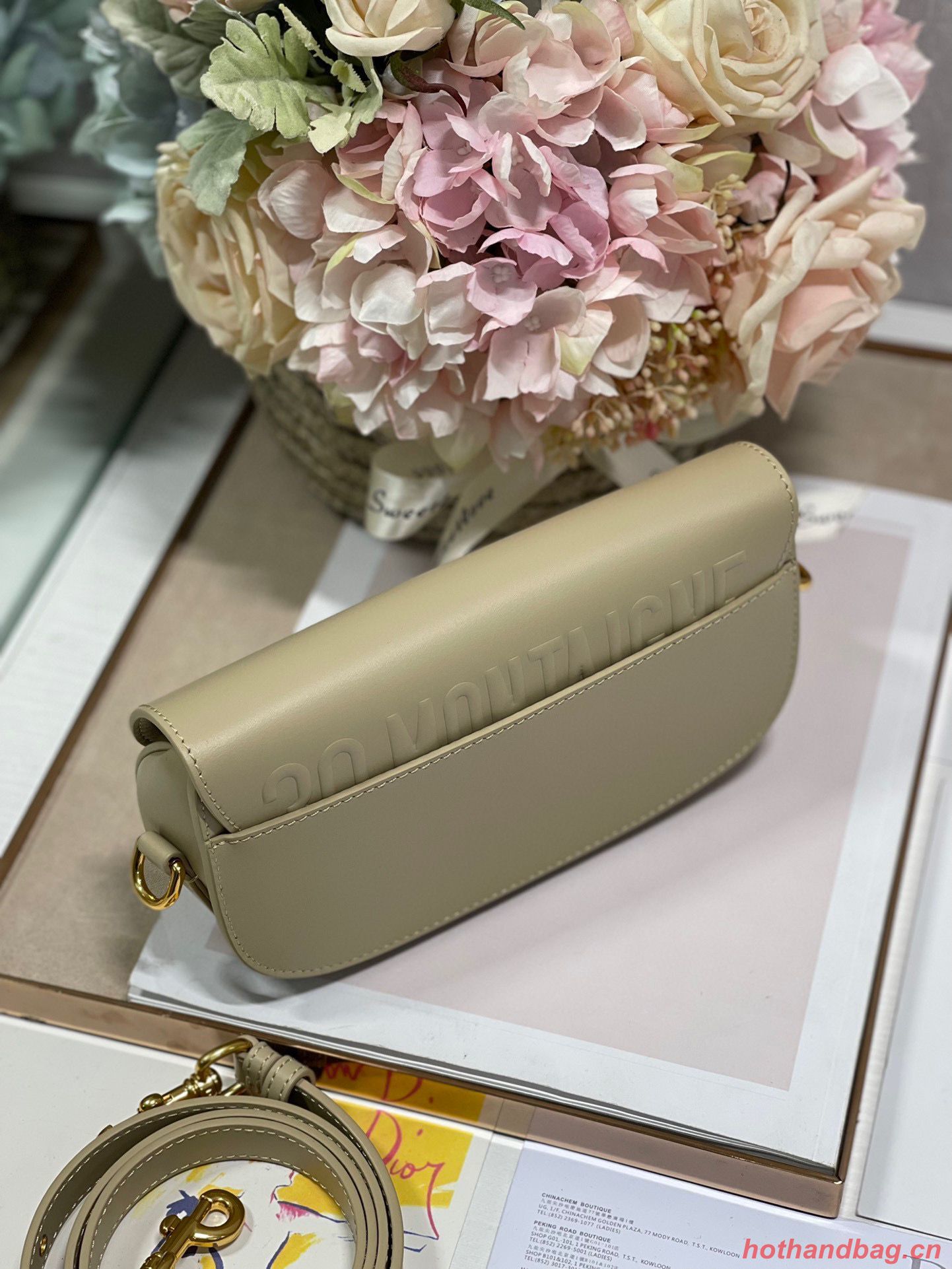 DIOR BOBBY EAST-WEST BAG Box Calfskin M9317S Gray DIOR BOBBY EAST-WEST BAG Box Calfskin M9317S Gray