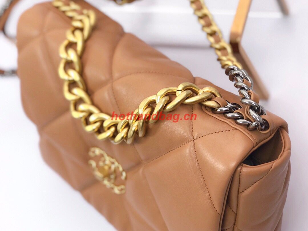 CHANEL 19 HANDBAG AS1160 AS1161 Caramel CHANEL 19 HANDBAG AS1160 AS1161 Caramel