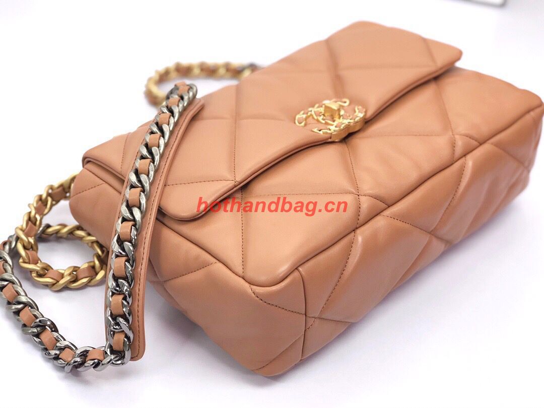 CHANEL 19 HANDBAG AS1160 AS1161 Caramel CHANEL 19 HANDBAG AS1160 AS1161 Caramel