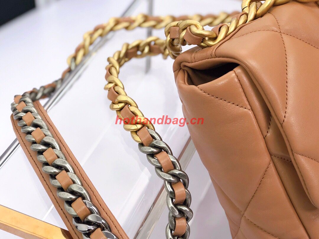 CHANEL 19 HANDBAG AS1160 AS1161 Caramel CHANEL 19 HANDBAG AS1160 AS1161 Caramel