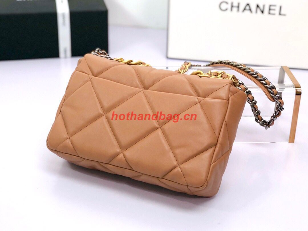 CHANEL 19 HANDBAG AS1160 AS1161 Caramel CHANEL 19 HANDBAG AS1160 AS1161 Caramel