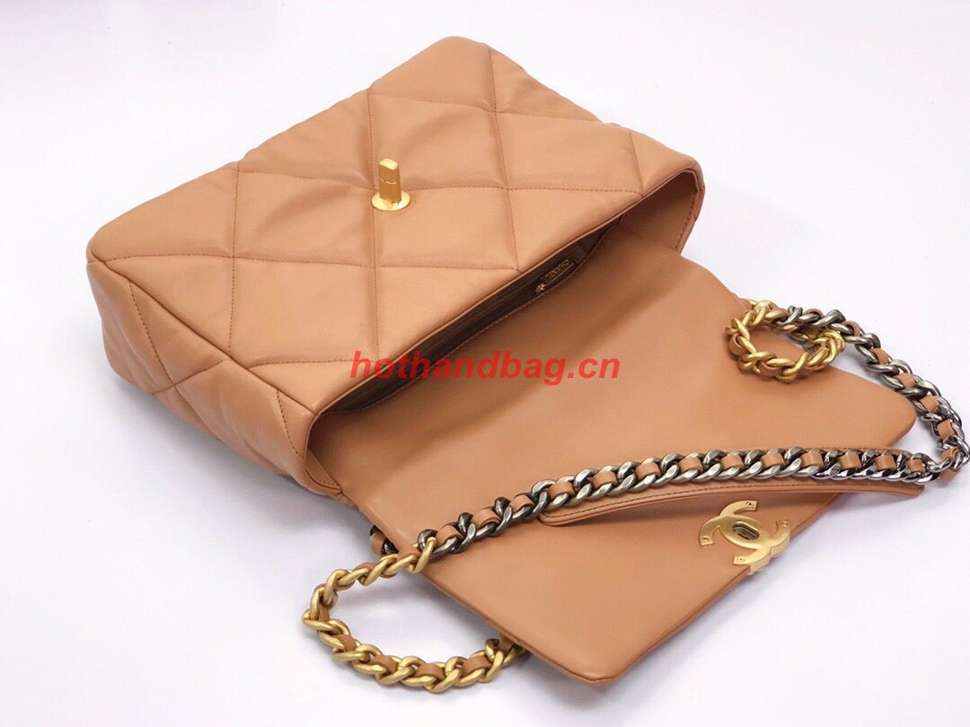 CHANEL 19 HANDBAG AS1160 AS1161 Caramel CHANEL 19 HANDBAG AS1160 AS1161 Caramel
