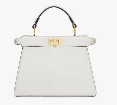 FENDI Peekaboo ISeeU Petite padded nappa leather bag 8BN335 White FENDI Peekaboo ISeeU Petite padded nappa leather bag 8BN335 White