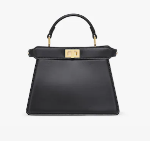 FENDI Peekaboo ISeeU Petite padded nappa leather bag 8BN335 black FENDI Peekaboo ISeeU Petite padded nappa leather bag 8BN335 black