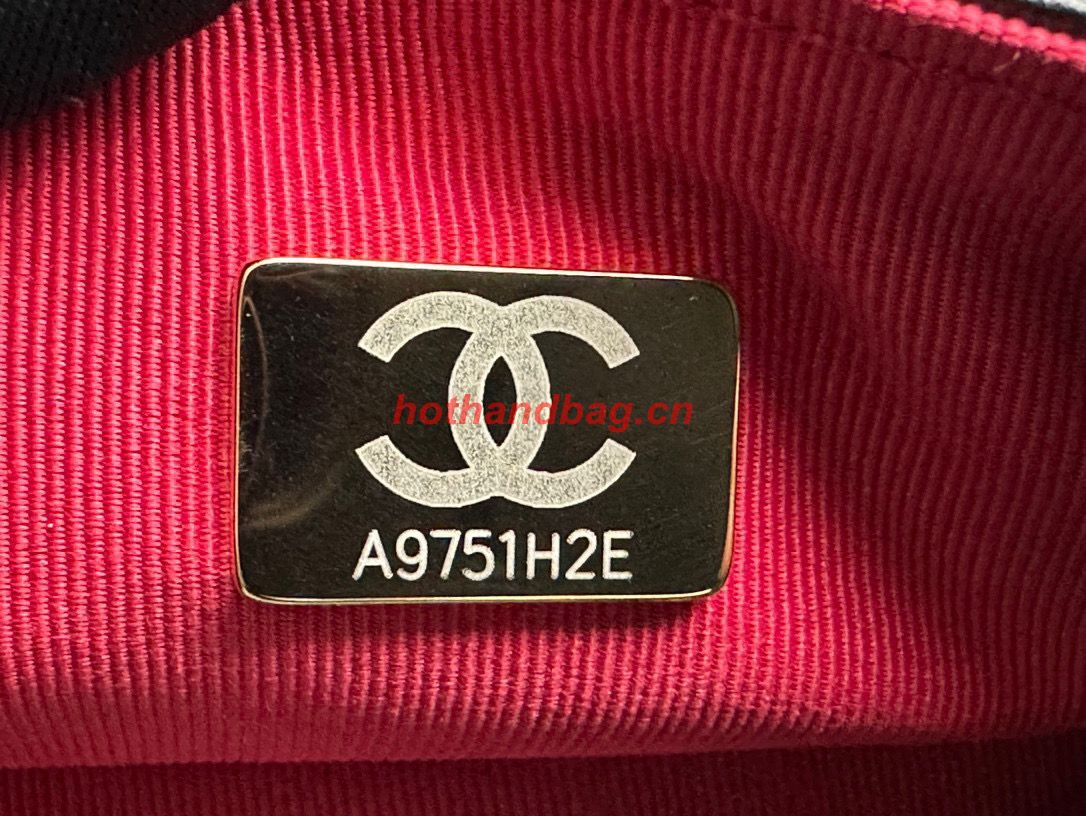 CHANEL 2023 HANDBAG Shiny Calfskin AS3609 Black & gold-Tone Metal CHANEL 2023 HANDBAG Shiny Calfskin AS3609 Black & gold-Tone Metal