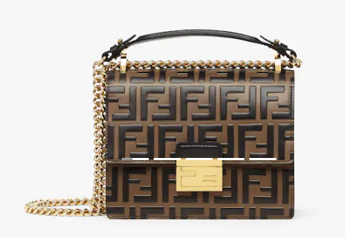 FENDI Kan I Black leather bag 8M0417 black FENDI Kan I Black leather bag 8M0417 black