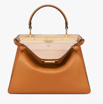 FENDI Peekaboo ISeeU Medium leather bag 8BN321 brown FENDI Peekaboo ISeeU Medium leather bag 8BN321 brown