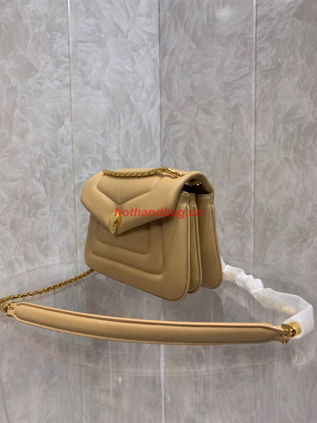 Bvlgari Serpenti Forever leather crossbody bag B282922 Apricot Bvlgari Serpenti Forever leather crossbody bag B282922 Apricot