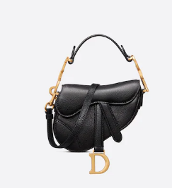 DIOR MICRO SADDLE BAG Antique Goatskin S5685CC black DIOR MICRO SADDLE BAG Antique Goatskin S5685CC black