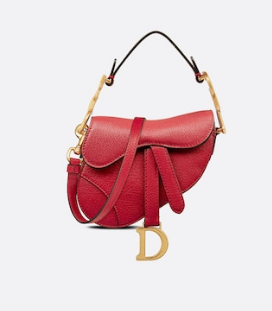 DIOR MICRO SADDLE BAG Antique Goatskin S5685CC red DIOR MICRO SADDLE BAG Antique Goatskin S5685CC red