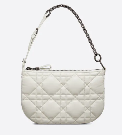 MINI DIOR CARO TULIP BAG Latte Quilted Macrocannage Calfskin S5139BN MINI DIOR CARO TULIP BAG Latte Quilted Macrocannage Calfskin S5139BN