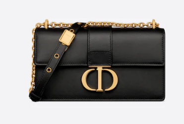 DIOR 30 MONTAIGNE EAST-WEST BAG WITH CHAIN Calfskin M9334 black DIOR 30 MONTAIGNE EAST-WEST BAG WITH CHAIN Calfskin M9334 black