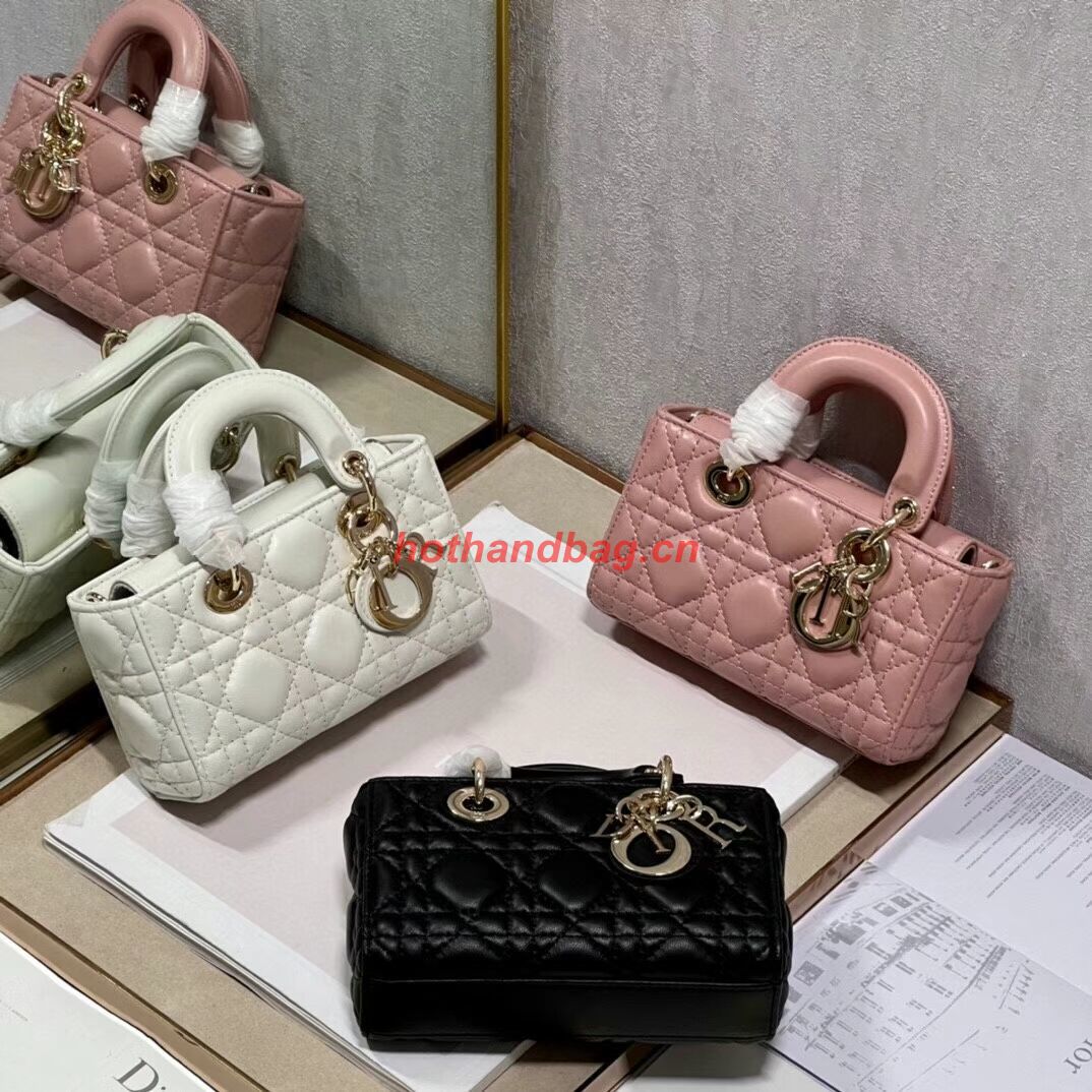 DIOR MICRO LADY D-JOY BAG Cannage Lambskin S0910 black DIOR MICRO LADY D-JOY BAG Cannage Lambskin S0910 black
