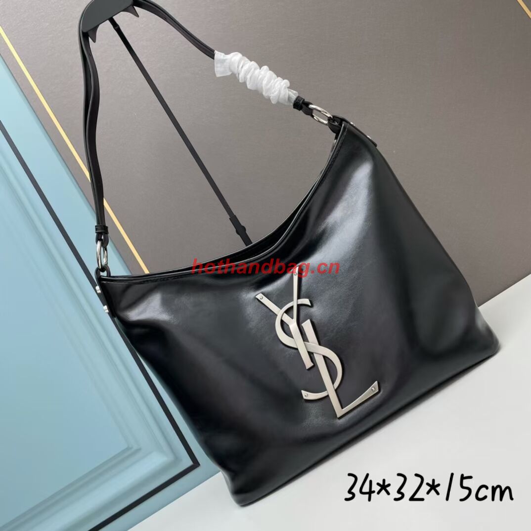 SAINT LAURENT LEATHER BAG 202235 BLACK SAINT LAURENT LEATHER BAG 202235 BLACK