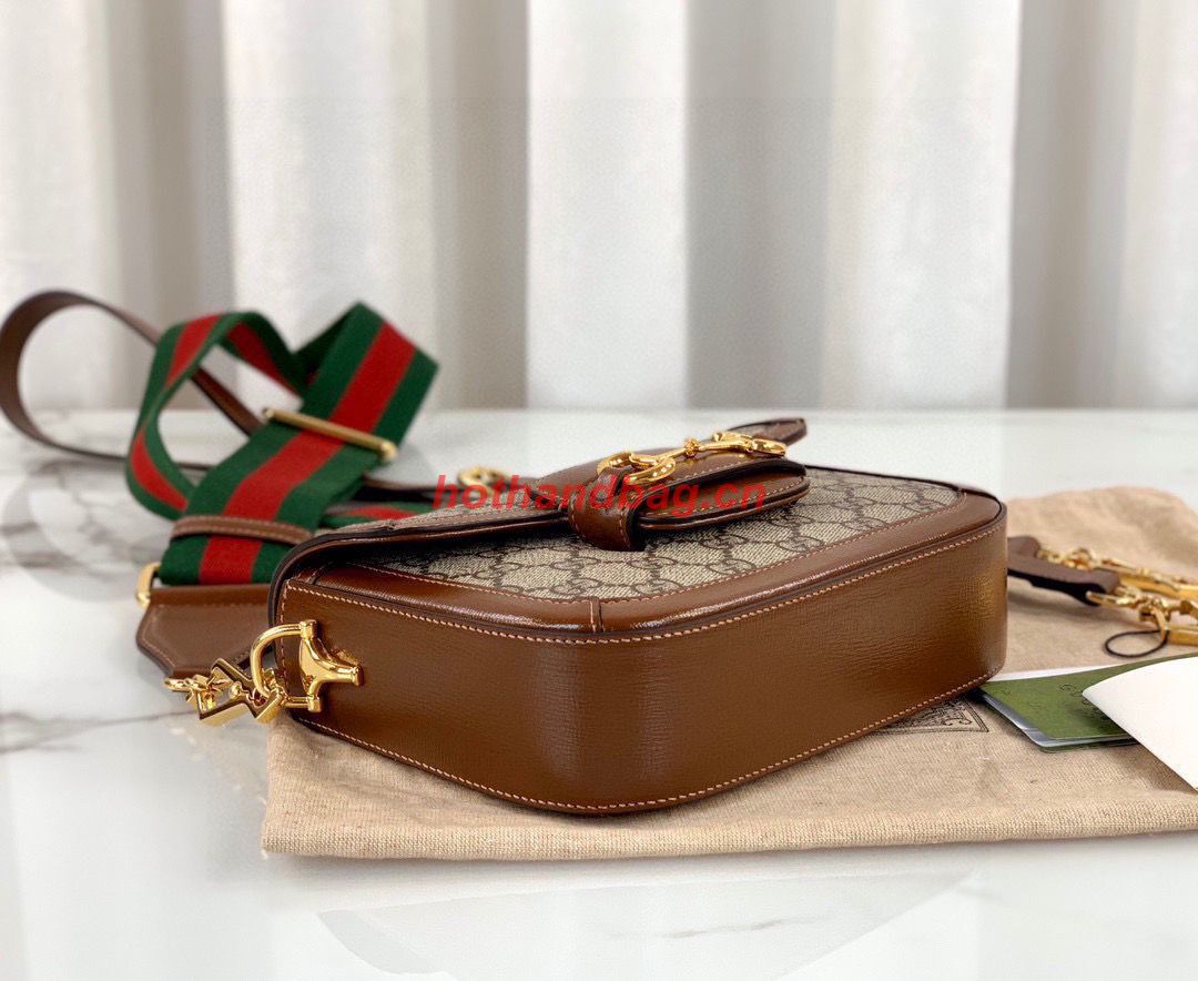 Gucci Horsebit 1955 GG mini bag 658574 brown Gucci Horsebit 1955 GG mini bag 658574 brown