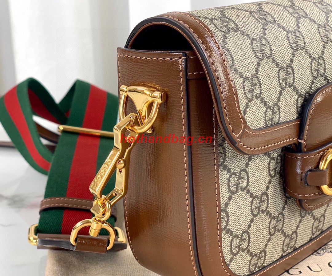 Gucci Horsebit 1955 GG mini bag 658574 brown Gucci Horsebit 1955 GG mini bag 658574 brown