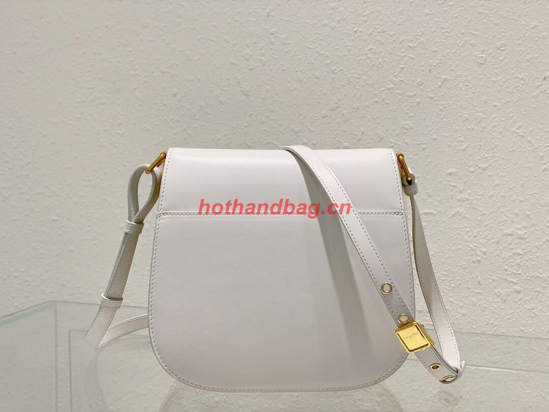 DIOR BOBBY FRAME BAG Cognac-Colored Box Calfskin M9333U white DIOR BOBBY FRAME BAG Cognac-Colored Box Calfskin M9333U white