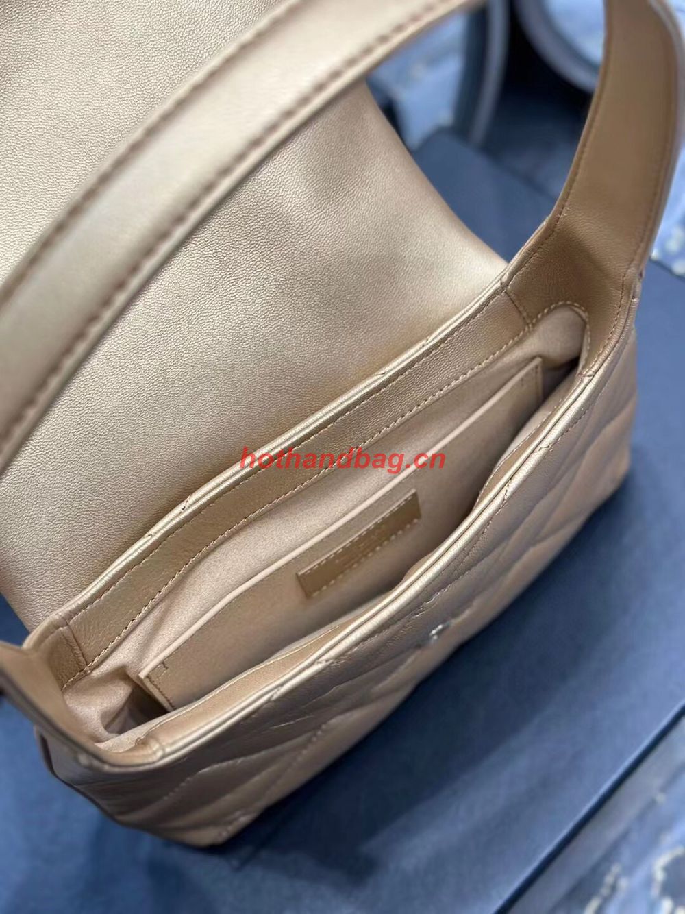 SAINT LAUREN LE 57 HOBO SHOULDER BAG IN QUILTED LAMBSKIN 698567 gold SAINT LAUREN LE 57 HOBO SHOULDER BAG IN QUILTED LAMBSKIN 698567 gold