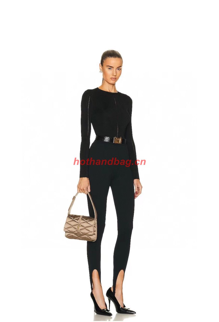 SAINT LAUREN LE 57 HOBO SHOULDER BAG IN QUILTED LAMBSKIN 698567 gold SAINT LAUREN LE 57 HOBO SHOULDER BAG IN QUILTED LAMBSKIN 698567 gold