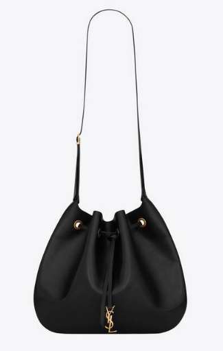SAINT LAUREN PARIS VII LARGE FLAT HOBO BAG IN SMOOTH LEATHER 697941 black SAINT LAUREN PARIS VII LARGE FLAT HOBO BAG IN SMOOTH LEATHER 697941 black
