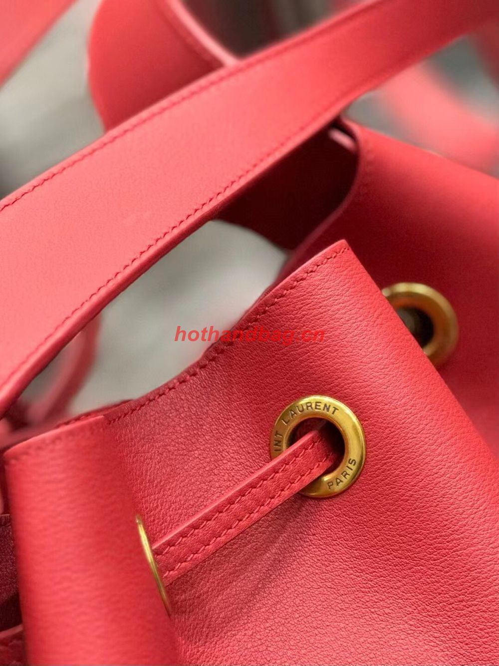 SAINT LAUREN PARIS VII LARGE FLAT HOBO BAG IN SMOOTH LEATHER 697941 red SAINT LAUREN PARIS VII LARGE FLAT HOBO BAG IN SMOOTH LEATHER 697941 red