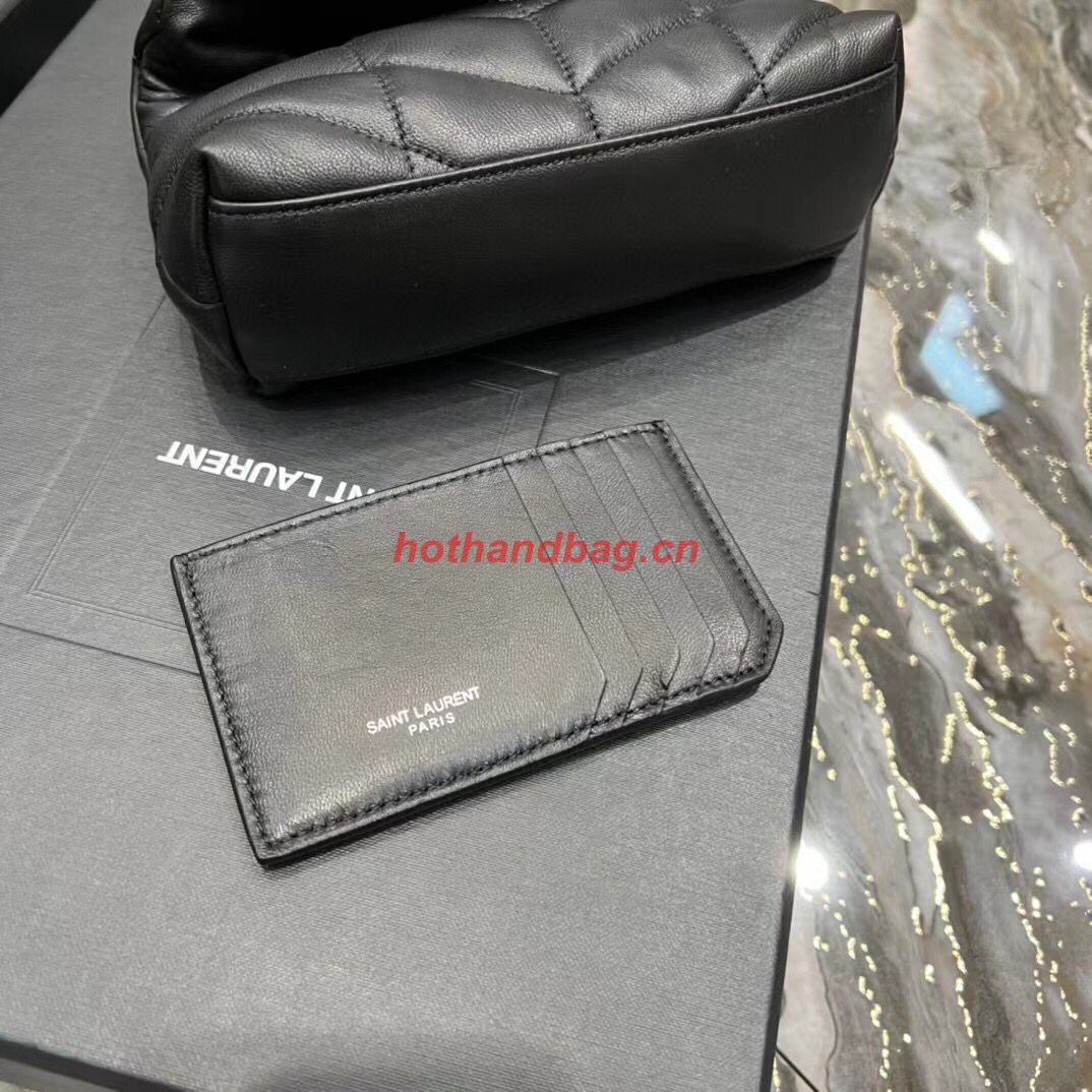 SAINT LAUREN PUFFER SMALL POUCH IN QUILTED LAMBSKIN 6508801 black SAINT LAUREN PUFFER SMALL POUCH IN QUILTED LAMBSKIN 6508801 black