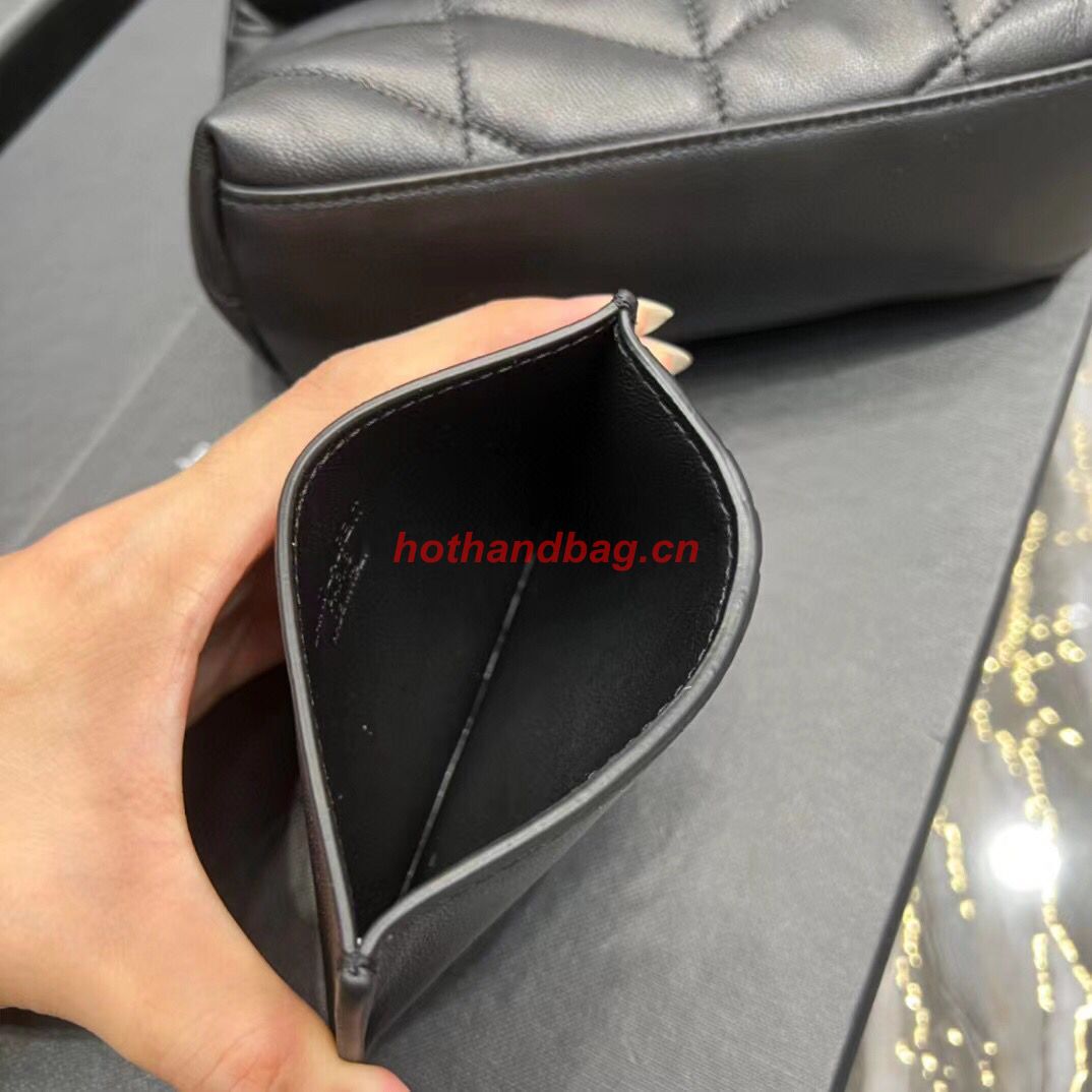 SAINT LAUREN PUFFER SMALL POUCH IN QUILTED LAMBSKIN 6508801 black SAINT LAUREN PUFFER SMALL POUCH IN QUILTED LAMBSKIN 6508801 black