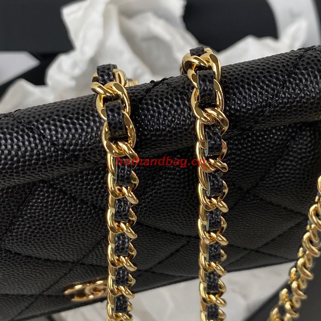 Chanel Original Caviar Leather Mini Clutch with Chain Bag AP3008 Black Chanel Original Caviar Leather Mini Clutch with Chain Bag AP3008 Black