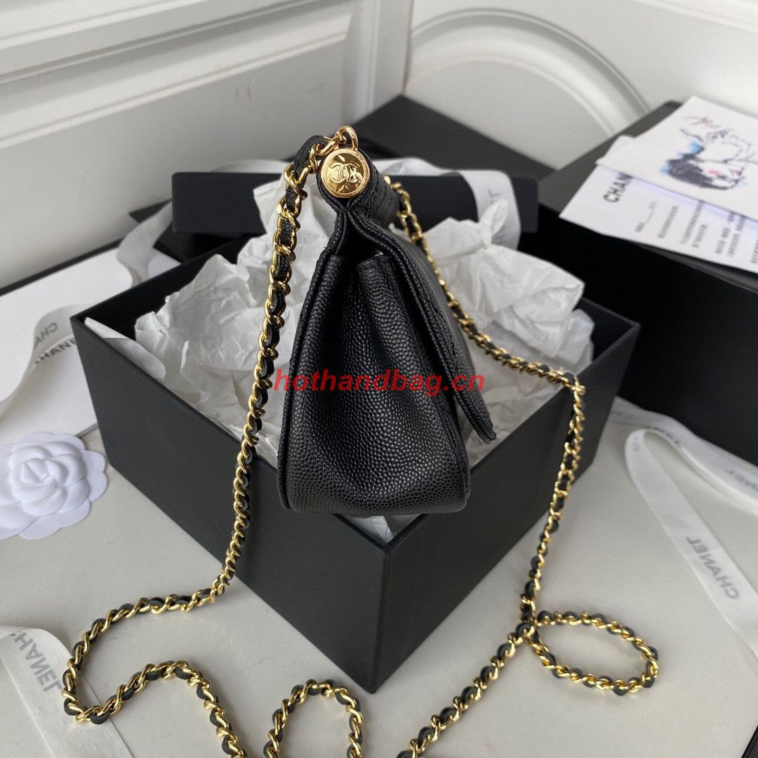 Chanel Original Caviar Leather Mini Clutch with Chain Bag AP3008 Black Chanel Original Caviar Leather Mini Clutch with Chain Bag AP3008 Black