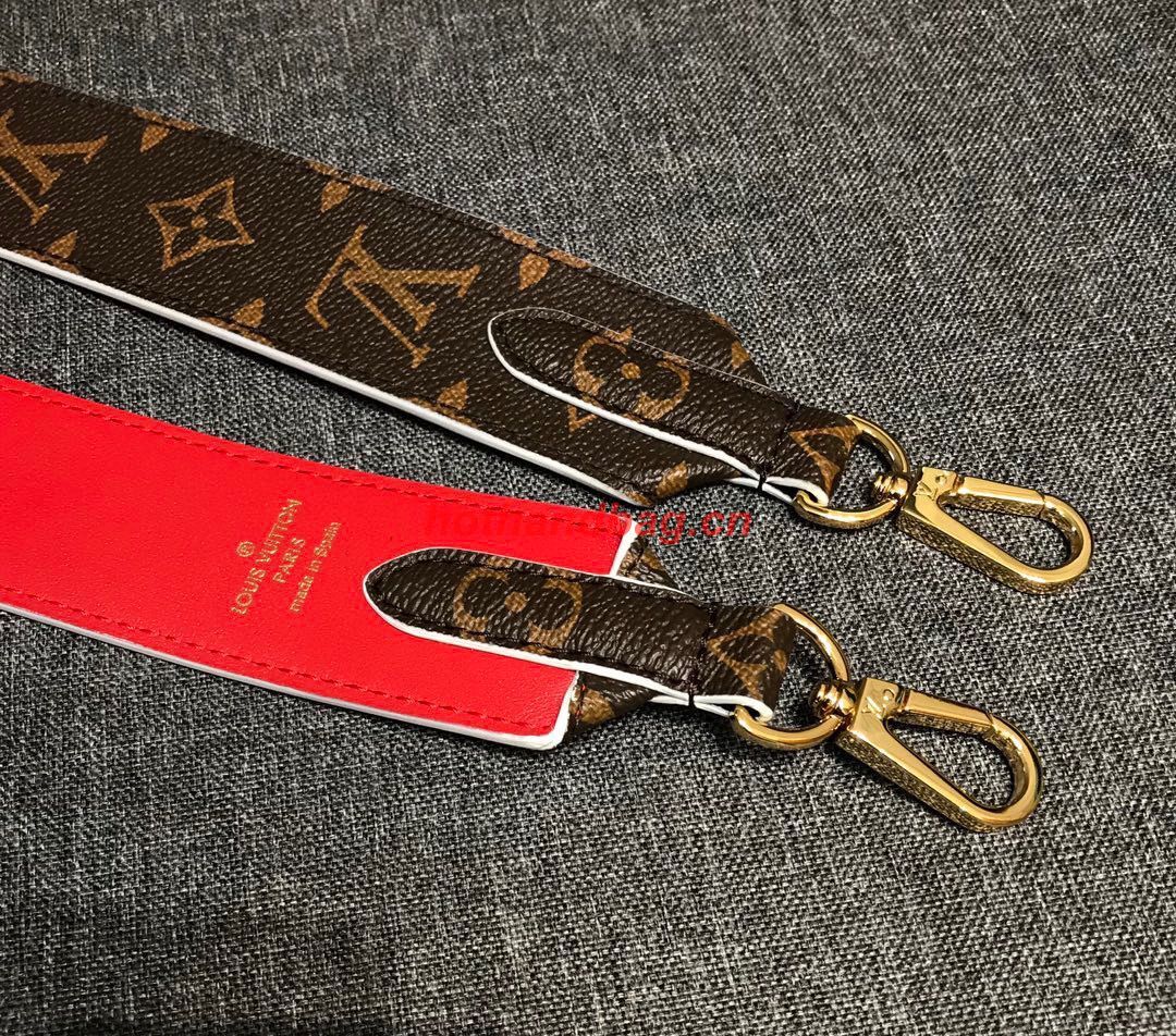Louis Vuitton Monogram Canvas Strap 97CM Red Jo2284M20 Louis Vuitton Monogram Canvas Strap 97CM Red Jo2284M20