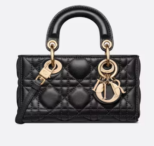 DIOR MICRO LADY D-JOY BAG Cannage Lambskin S0910 black DIOR MICRO LADY D-JOY BAG Cannage Lambskin S0910 black