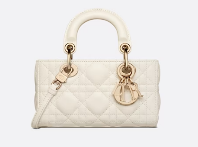 DIOR MICRO LADY D-JOY BAG Cannage Lambskin S0910 white DIOR MICRO LADY D-JOY BAG Cannage Lambskin S0910 white