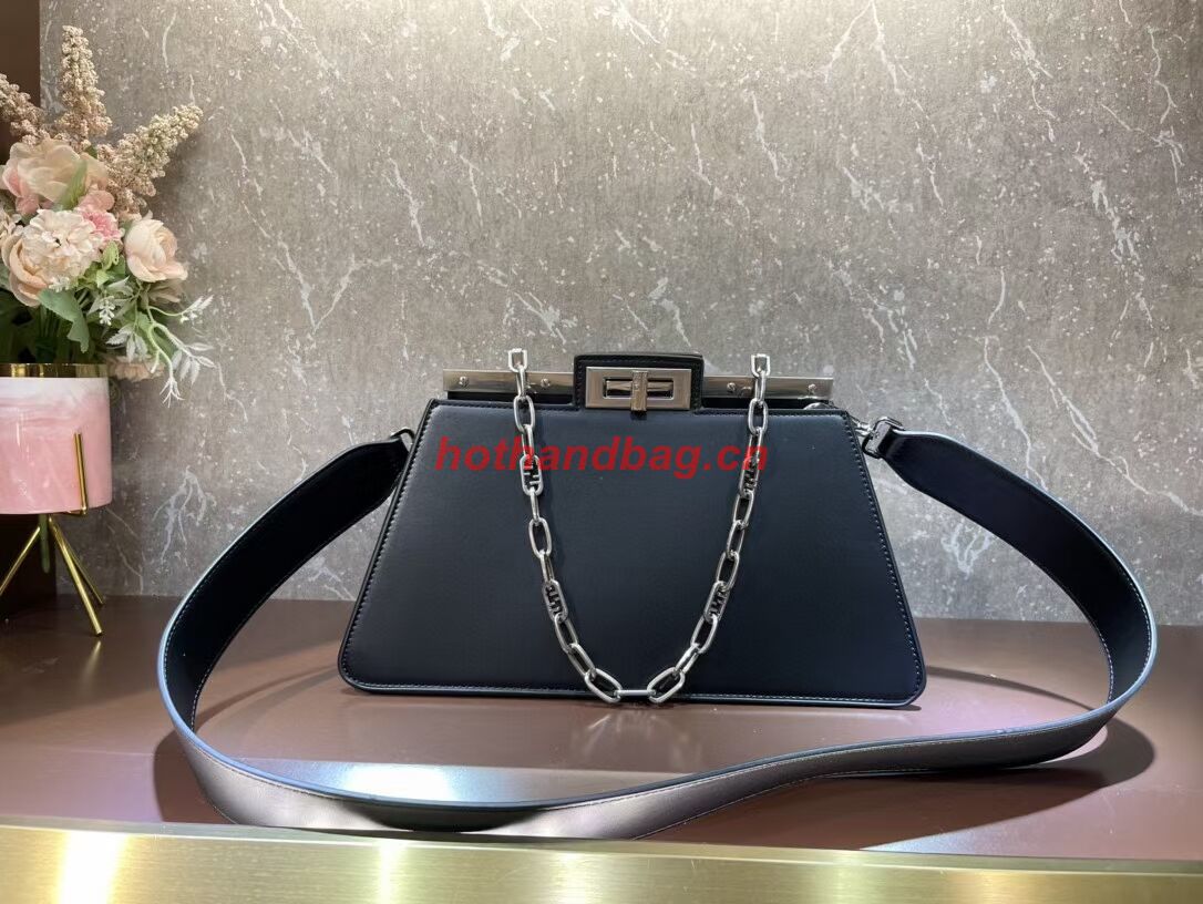 Fendi Peekaboo Cut Medium soft nappa leather bag 8BN340 BLACK Fendi Peekaboo Cut Medium soft nappa leather bag 8BN340 BLACK