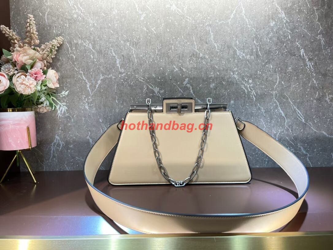 Fendi Peekaboo Cut Medium soft nappa leather bag 8BN340 Beige Fendi Peekaboo Cut Medium soft nappa leather bag 8BN340 Beige