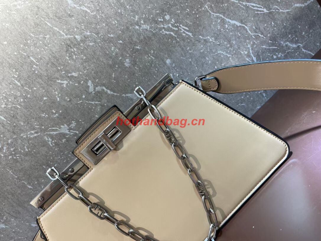 Fendi Peekaboo Cut Medium soft nappa leather bag 8BN340 Beige Fendi Peekaboo Cut Medium soft nappa leather bag 8BN340 Beige
