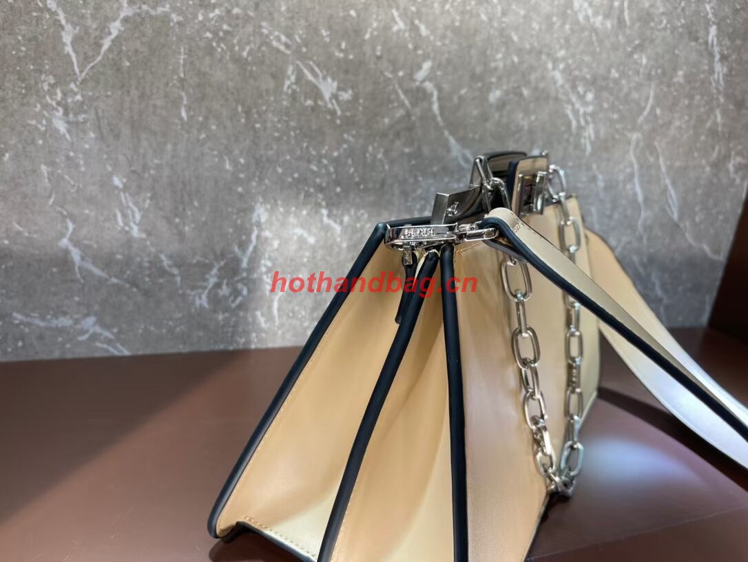 Fendi Peekaboo Cut Medium soft nappa leather bag 8BN340 Beige Fendi Peekaboo Cut Medium soft nappa leather bag 8BN340 Beige