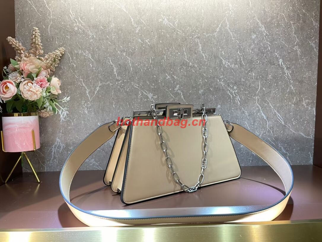 Fendi Peekaboo Cut Medium soft nappa leather bag 8BN340 Beige Fendi Peekaboo Cut Medium soft nappa leather bag 8BN340 Beige