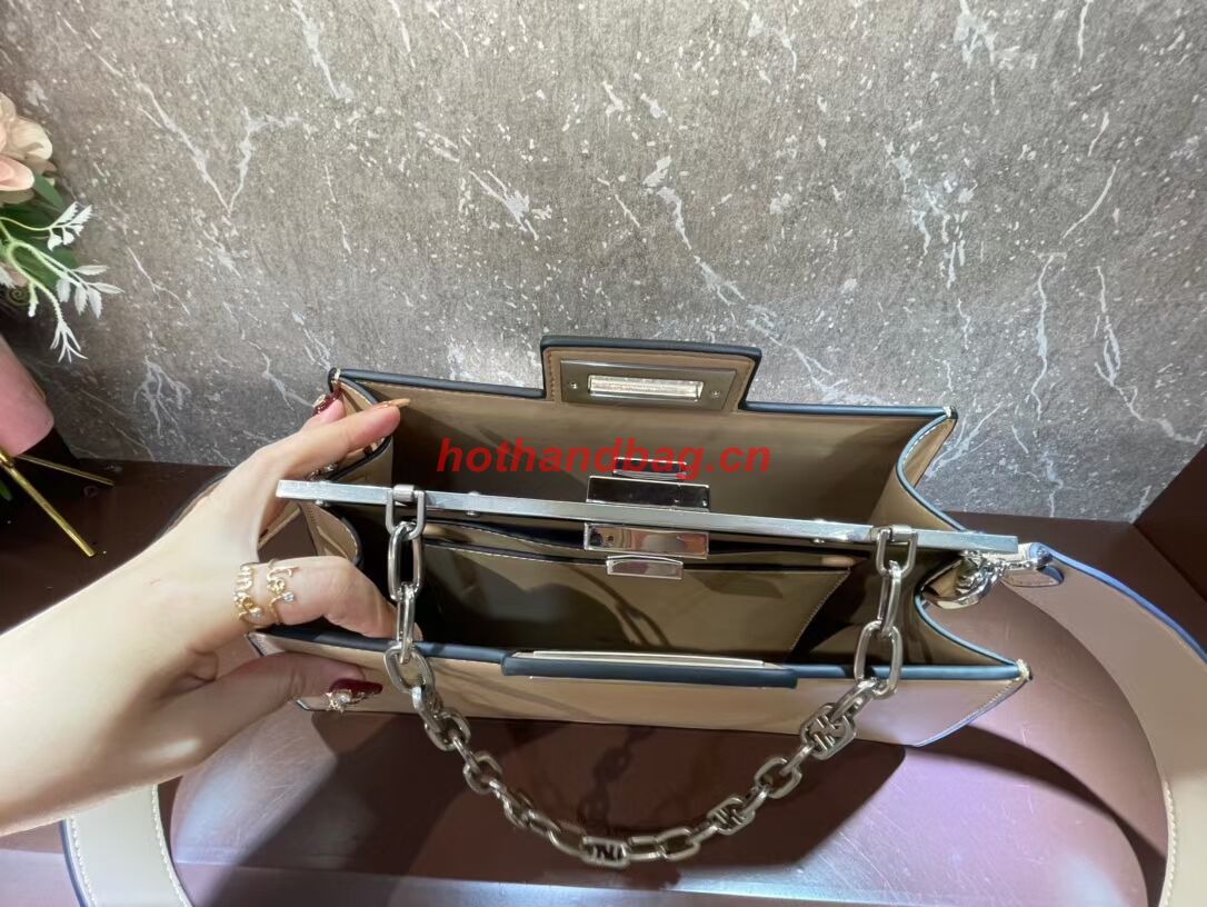 Fendi Peekaboo Cut Medium soft nappa leather bag 8BN340 Beige Fendi Peekaboo Cut Medium soft nappa leather bag 8BN340 Beige