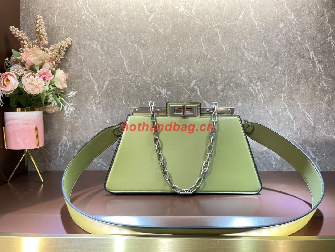 Fendi Peekaboo Cut Medium soft nappa leather bag 8BN340 Mustard Fendi Peekaboo Cut Medium soft nappa leather bag 8BN340 Mustard