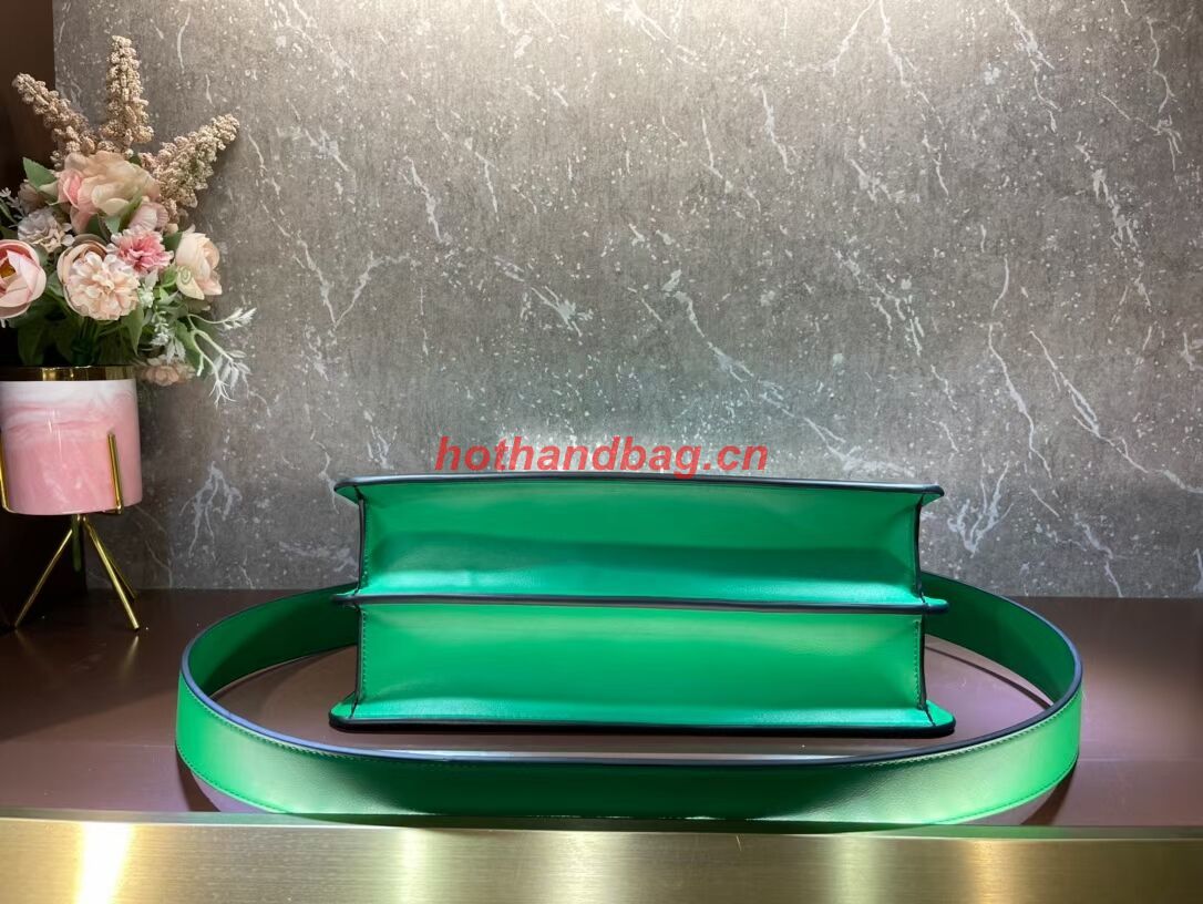 Fendi Peekaboo Cut Medium soft nappa leather bag 8BN340 green Fendi Peekaboo Cut Medium soft nappa leather bag 8BN340 green