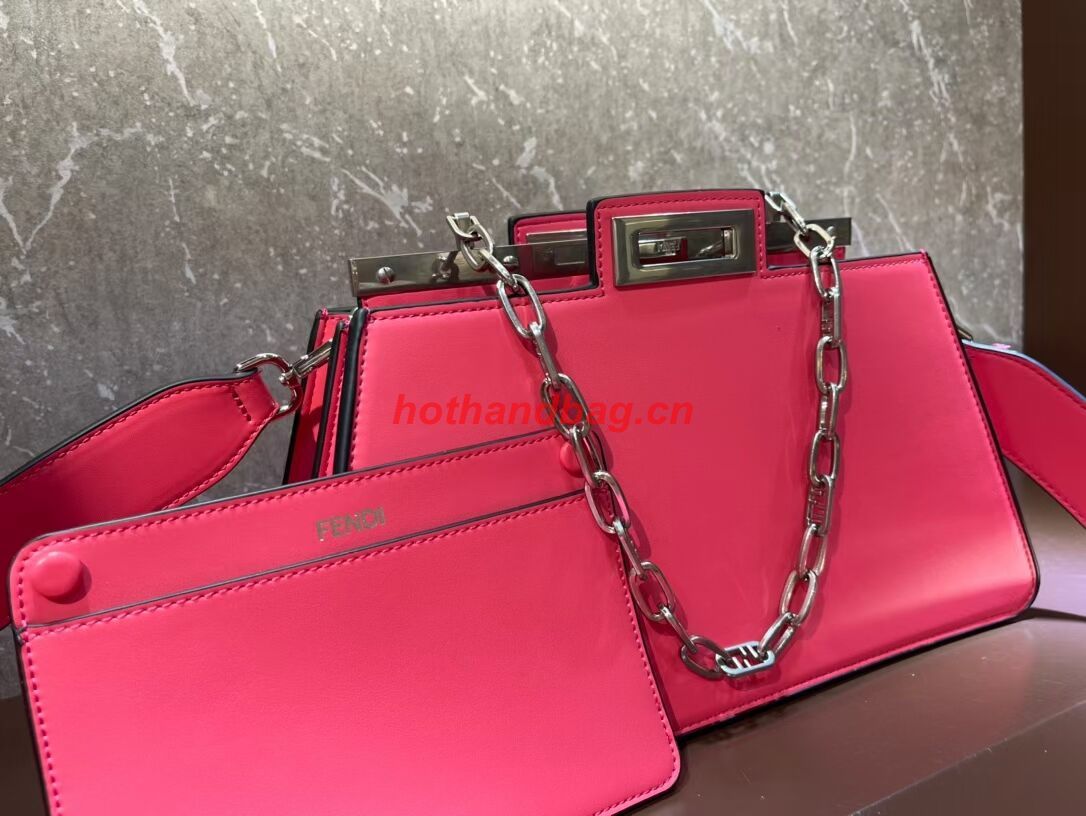 Fendi Peekaboo Cut Medium soft nappa leather bag 8BN340 pink Fendi Peekaboo Cut Medium soft nappa leather bag 8BN340 pink