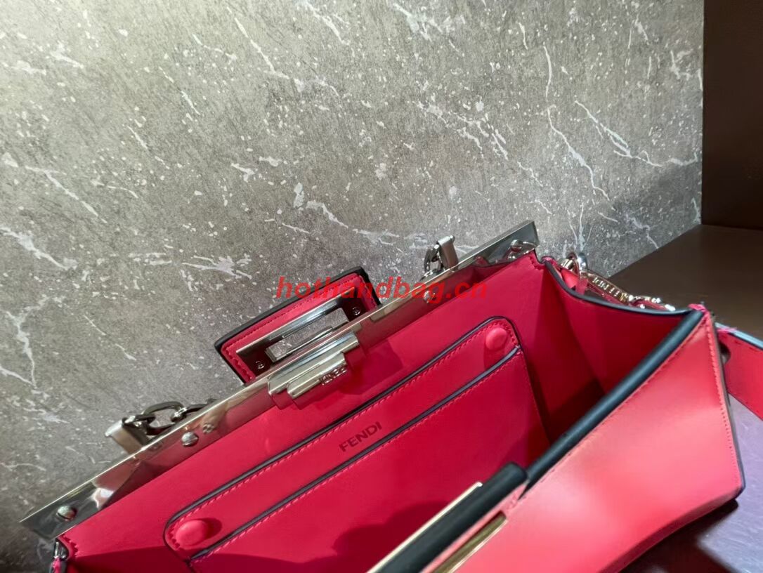 Fendi Peekaboo Cut Medium soft nappa leather bag 8BN340 pink Fendi Peekaboo Cut Medium soft nappa leather bag 8BN340 pink