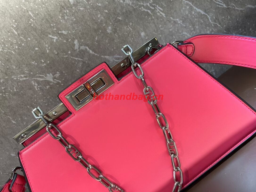 Fendi Peekaboo Cut Medium soft nappa leather bag 8BN340 pink Fendi Peekaboo Cut Medium soft nappa leather bag 8BN340 pink