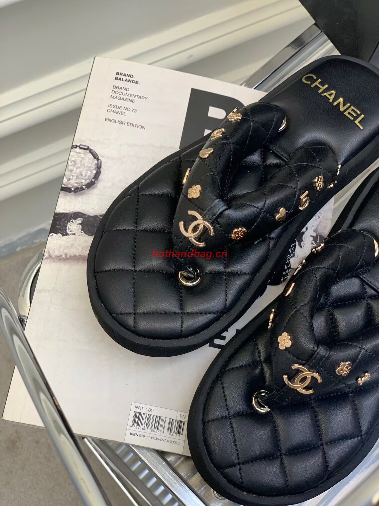 Chanel slippers CS39621 Black Chanel slippers CS39621 Black
